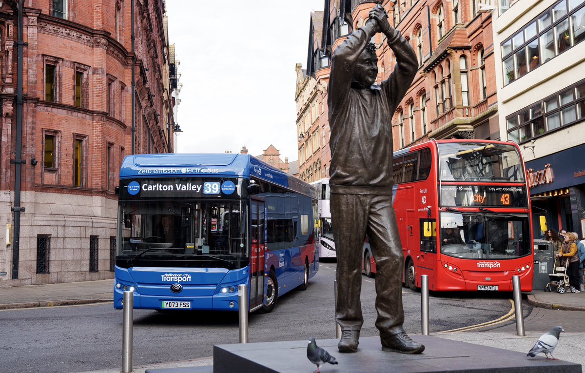 👀 Blue 39 to Thorneywood and Carlton Valley is the next route to receive electric buses - look out for them from this week! Find out more about our electric bus project here: nctx.co.uk/electricbus