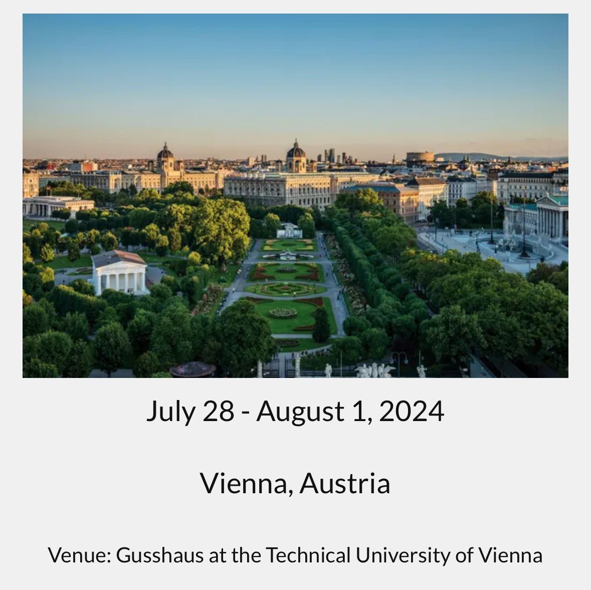 One more day for the early registration!  We look forward to seeing many of you at these annual meetings!
sip2024vienna.at