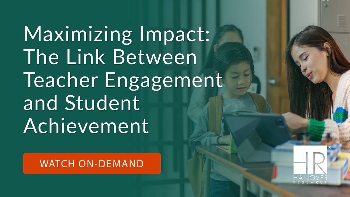 Watch this #webinar on empowering #K12 educators through retention and engagement programs. Learn how improving teacher engagement positively impacts the #studentexperience and academic outcomes! hubs.ly/Q02sKYQD0