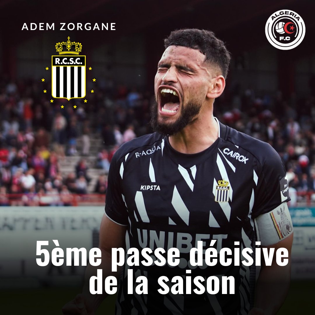 🇩🇿🦊 Passe décisive d'Adem Zorgane pour le but de la victoire (2-1) face au Kortrijk en championnat belge 👤 25 matchs ⚽️ 2 buts 🎯 5 passes décisives #TeamDZ