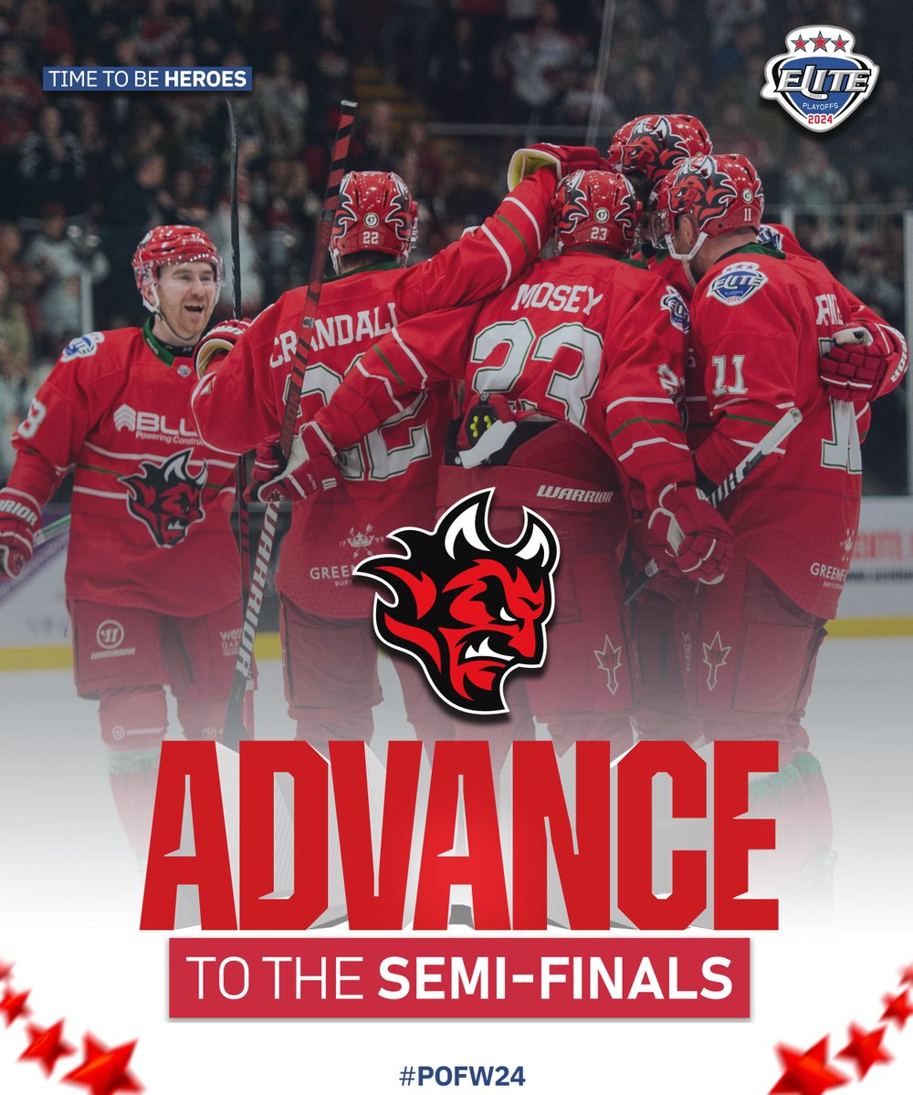 Into the Semi-Finals! | #EIHL #POFW See you at Playoff Finals Weekend, @cardiffdevils 😈