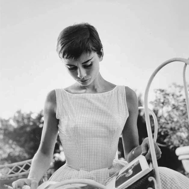 Audrey Hepburn photographed in Burgenstock, Switzerland, 1954