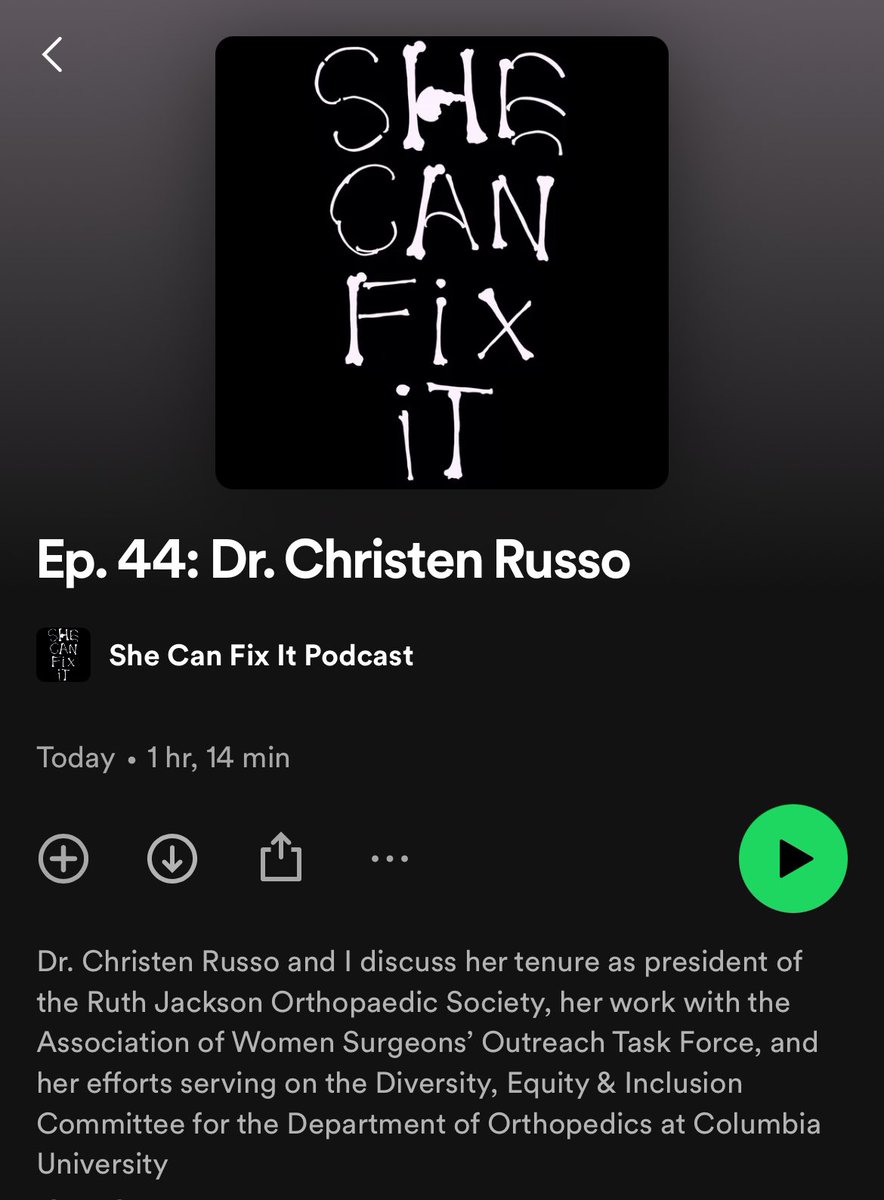 We are back! This month’s episode we have the immediate past president of @RJOSociety Dr. Christen Russo! (@Pedsorthobklyn) we discuss her tenure as RJOS president and so much more! #orthotwitter #MedTwitter