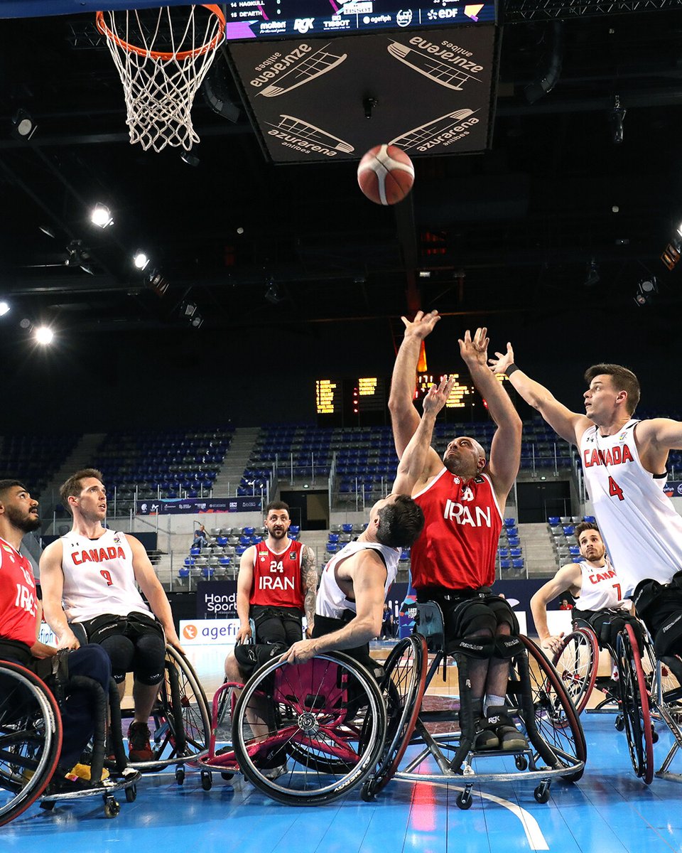 Canada drops 75-74 decision to Iran at Men’s IWBF Repechage Tournament Full recap: tinyurl.com/53upcczp #TeamCanada | #Wheelchairbasketball | #roadtoparis2024 | #LastChanceforParis 📷: Grégory Picout/Fédération Française Handisport