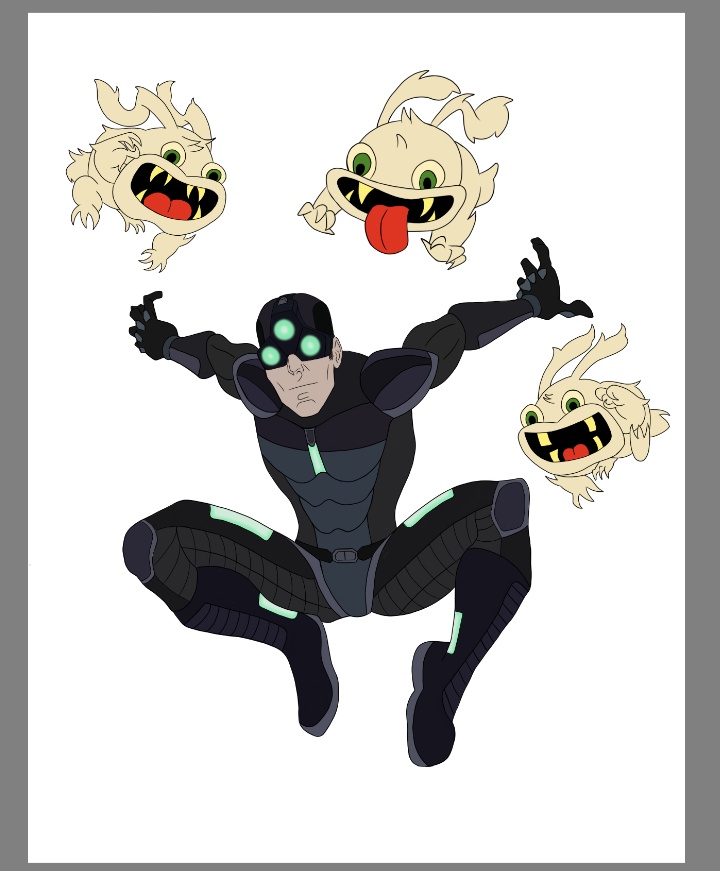 Flat colors ready. Now to the shading color and maybe adding some little details that were missing in the lineart. 😵‍💫😵‍💫😵‍💫 🟢⚫🟢⚫

#SplinterCell #SamFisher #CaptainLaserhawk #CaptainLaserhawkABloodDragonRemix #Rabbids #R6Community #R6S #R6Zero #RainbowSixSiege #WeR6Community