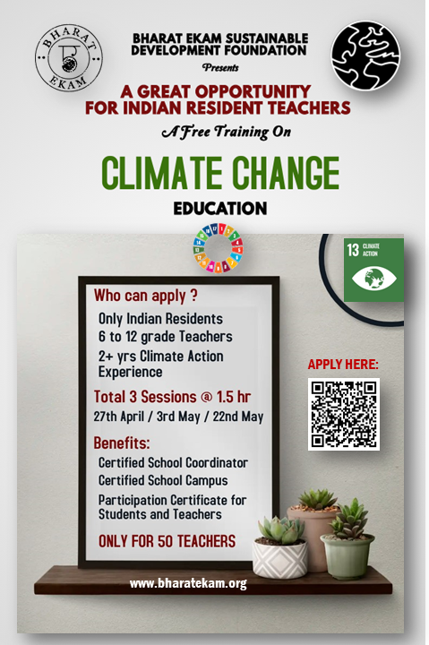 CALL FOR INDIAN RESIDENT TEACHERS - FREE  Bharat Ekam Sustainable Development Foundation, (bharatekam.org) a reputed NGO, is offering a golden opportunity, for the first time to teachers in India Last Date to apply: 17th April, 2024 @ 8p.m IST : forms.gle/GVsSPXJLDv9KzA…