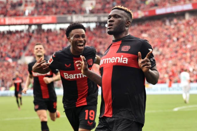 Fellow Nigerians, let's celebrate the duo of Victor Boniface and Nathan Tella who became Bundesliga Champions with Bayer Leverkusen today. 💚🇳🇬