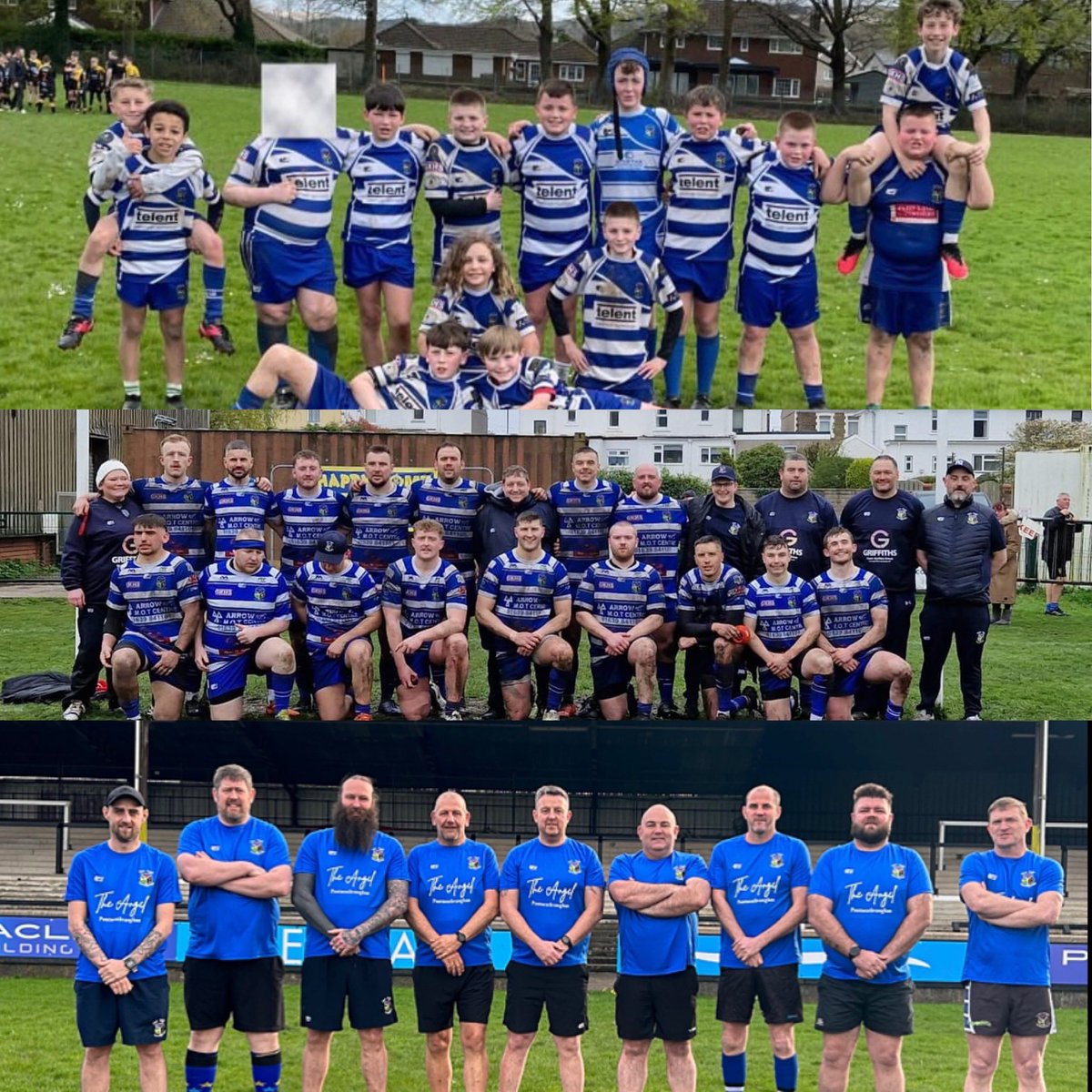 A variety of team photos from weekend. We provide a variation of rugby/groups between the ages of 3 and 83. There is always room in our blue family, feel free to join us. Direct message our social media for more info🔵