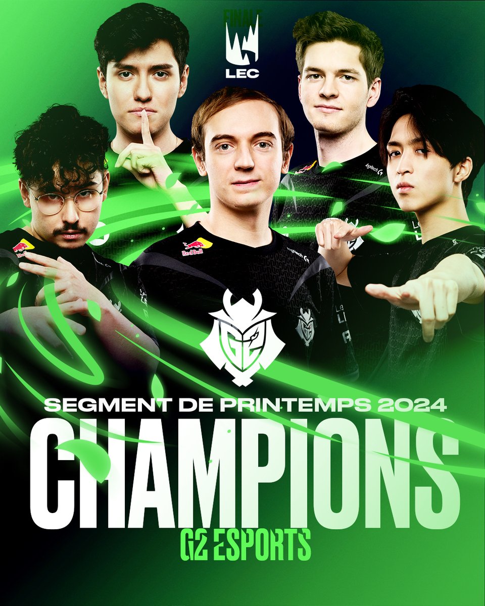 LES @G2LEAGUE SONT CHAMPIONS DU SPRING SPLIT 2024 DE #LEC ! 🏆