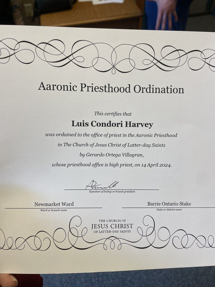 #lds #latterdaysaint I finally got my Aaronic Priesthood today