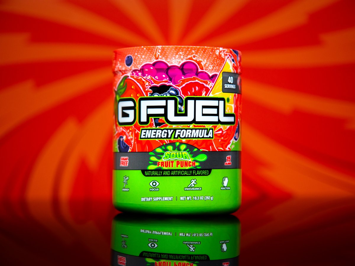 ❤️ 𝗥𝗧 + 𝗙𝗢𝗟𝗟𝗢𝗪 to win a #GFUEL '𝗦𝗢𝗨𝗥 𝗙𝗥𝗨𝗜𝗧 𝗣𝗨𝗡𝗖𝗛' Energy Tub! 2 winners picked on Monday bc we stay FUELED in these streets! 💥👊😤

🛒 𝗚𝗘𝗧 𝗬𝗢𝗨𝗥𝗦: GFUEL.com/collections/ne…