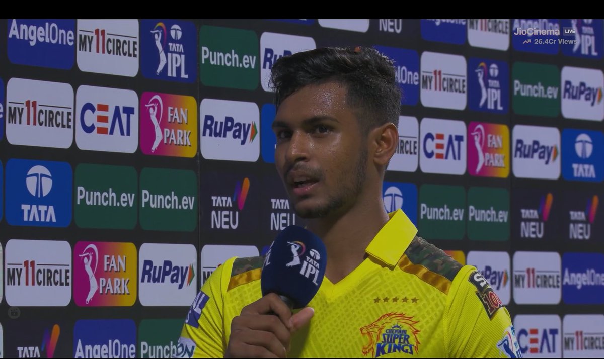 Pathirana said 'Dhoni Bhai told to calm down & that helped me a lot'.