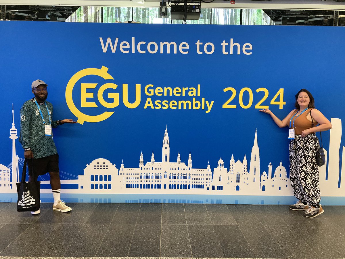 Super excited for #EGU24 starting tomorrow ☺️💙💛 @EuroGeosciences My @Iziko_Museums colleagues Nkosingiphile Mazibuko & Amy Sephton are the @EGU_EDI Artists in Residence 🙌🏽🤩 Look out for their booth and workshops all week