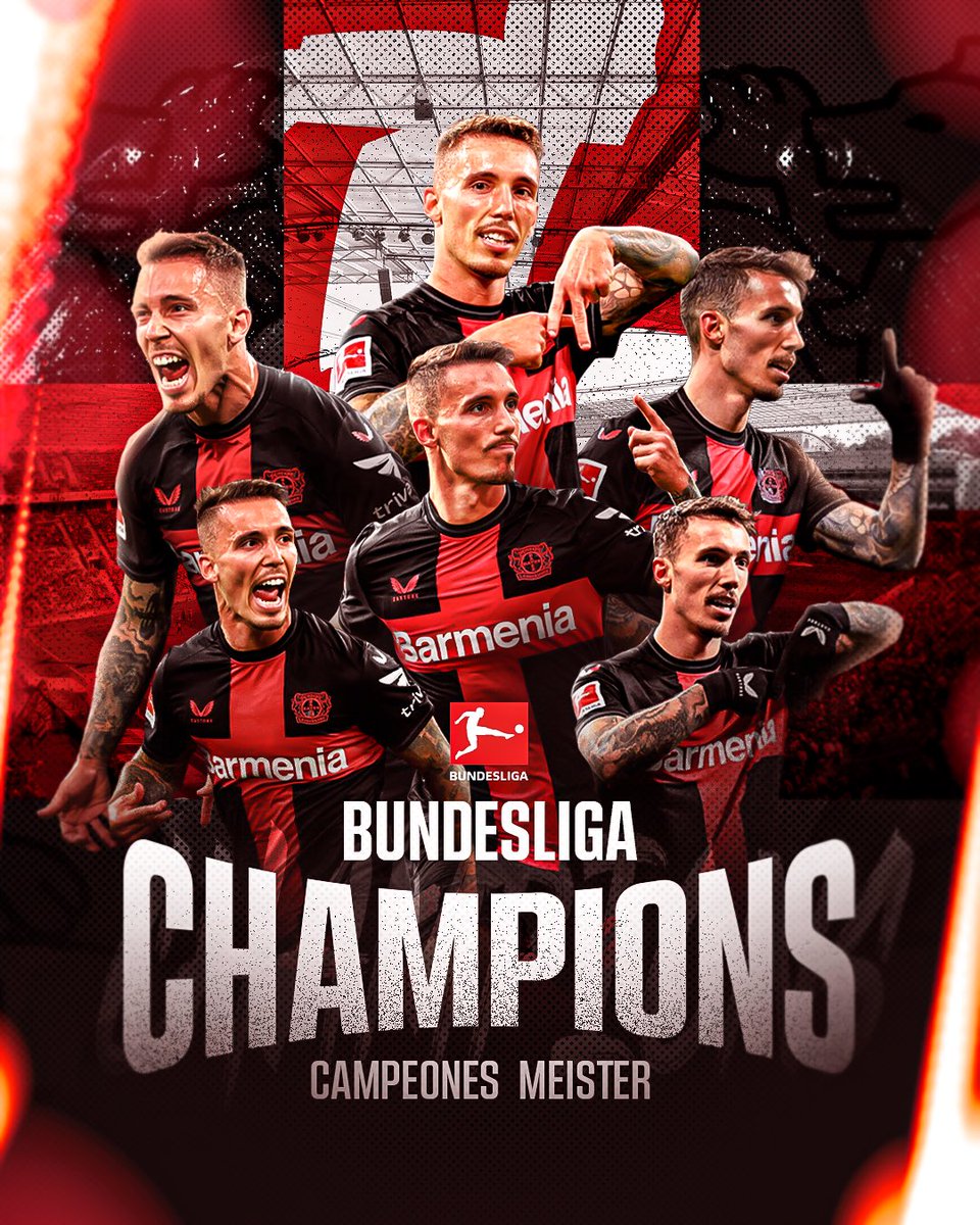 grimaldo35's tweet photo. We are history 🙌🏼 @bayer04fussball 🙌🏼 #ForOurDream 
#Winnerkusen 
#DeutscherMeisterSV #Bayer04 | #Werkself https://t.co/UqQjMuG2FU