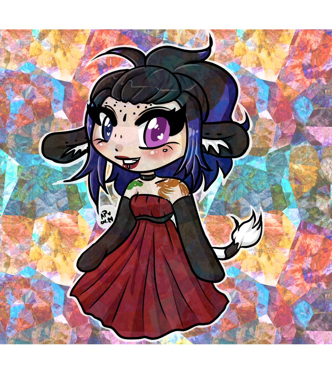 Finished this last night. Just a quick, cute chibi doodle of Thyme. This was a lot of fun! 

#artmoots #doodle #sketch #OC