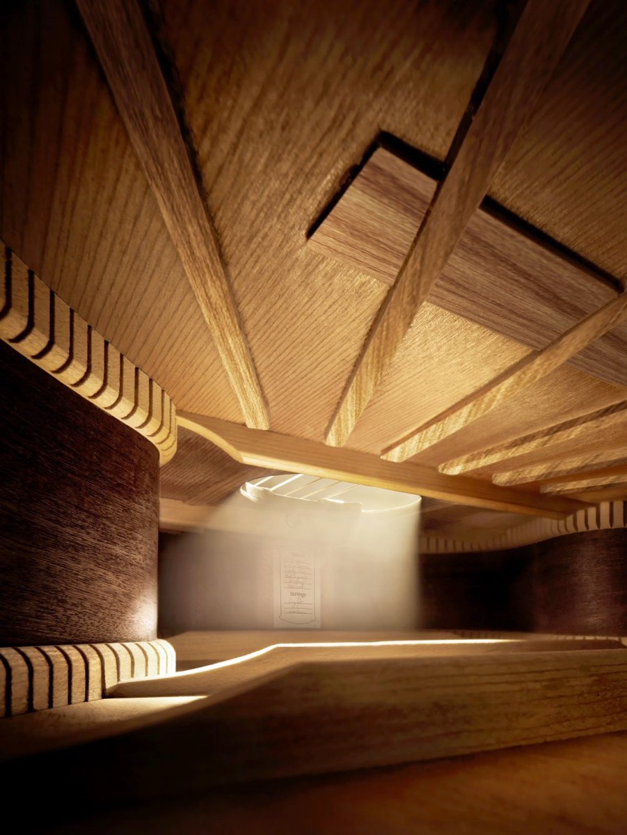 24. Inside a guitar