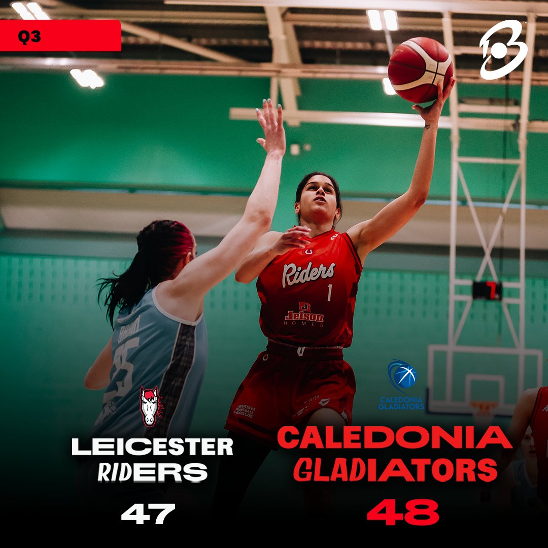 We have a 1 point game going into the fourth👀 Who've you got securing the W? 🔥 @RidersWomen or @Cal_Gladiators Join the action here👇 📺youtube.com/@BritishBasket… #UNBEATABLE #BritishBasketballLeague