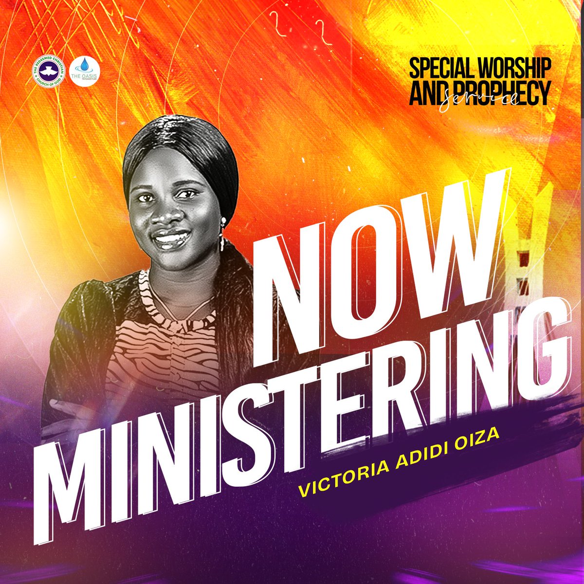 theoasislagos's tweet photo. Our very own Minister Victoria Adidi OIZA is NOW MINISTERING! 🔥
Join us as we raise an incense of worship to the King of kings. 👑
You will be BLESSED! 🙌🏾
#TheOasisLagos #SWAP #AprilEdition #Worship https://t.co/ML8UPviOG0