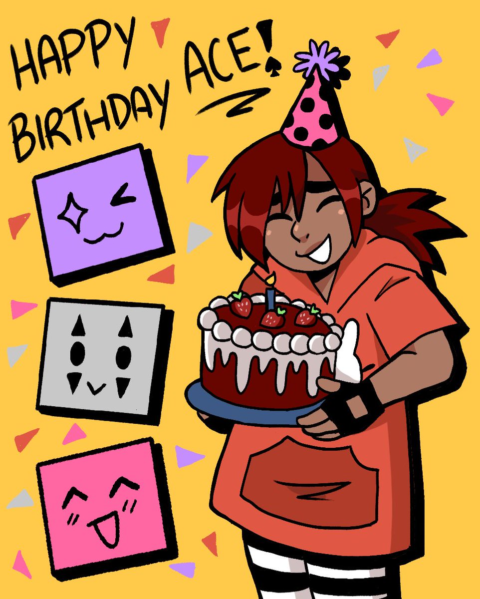 today is a very special day!! 
it's ace's birthday!!! 🎂🎉
wish them a happy birthday NOW!!!!!!!!!!