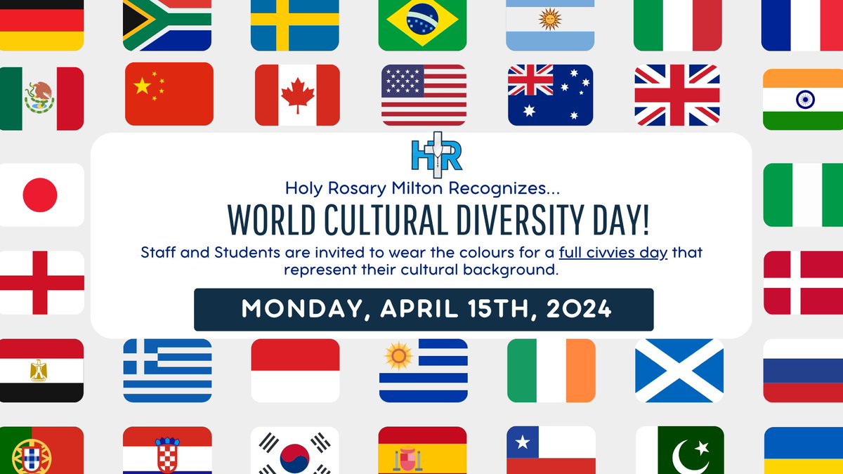 Reminder; Tom is civvies. We are representing our cultures. @HolyRosaryM #WeAreHRM
