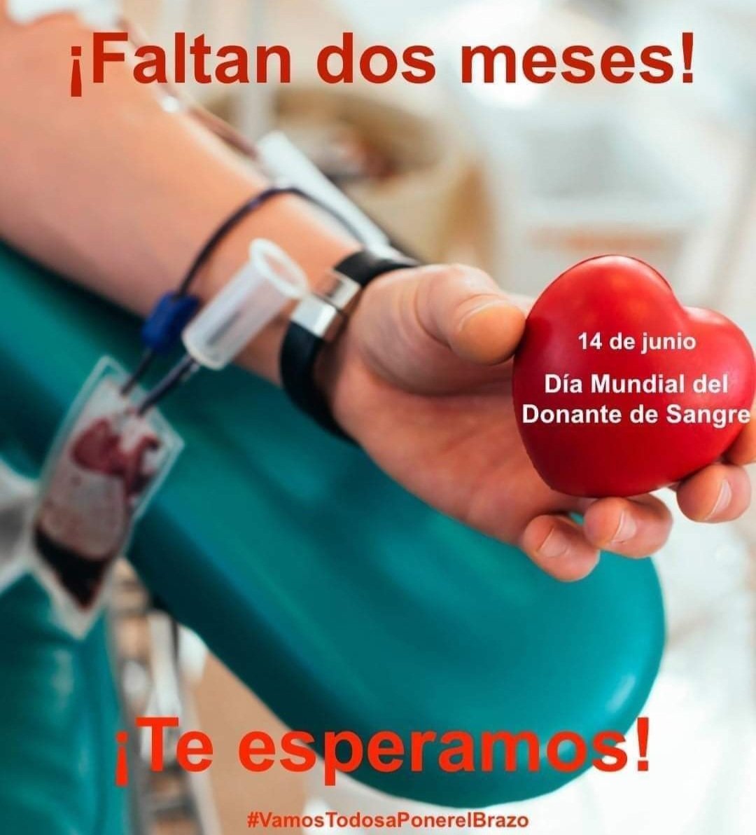 CharoMuoz15's tweet photo. #BloodDonorDay2024

El 14 de junio de cada año se celebra el Día Mundial del Donante de Sangre para agradecer a los DONANTES ALTRUISTAS su contribución voluntaria y desinteresada que permite salvar vidas.
#VamosTodosaPonerelBrazo❣️💪🏻 https://t.co/2gWsLQncGG