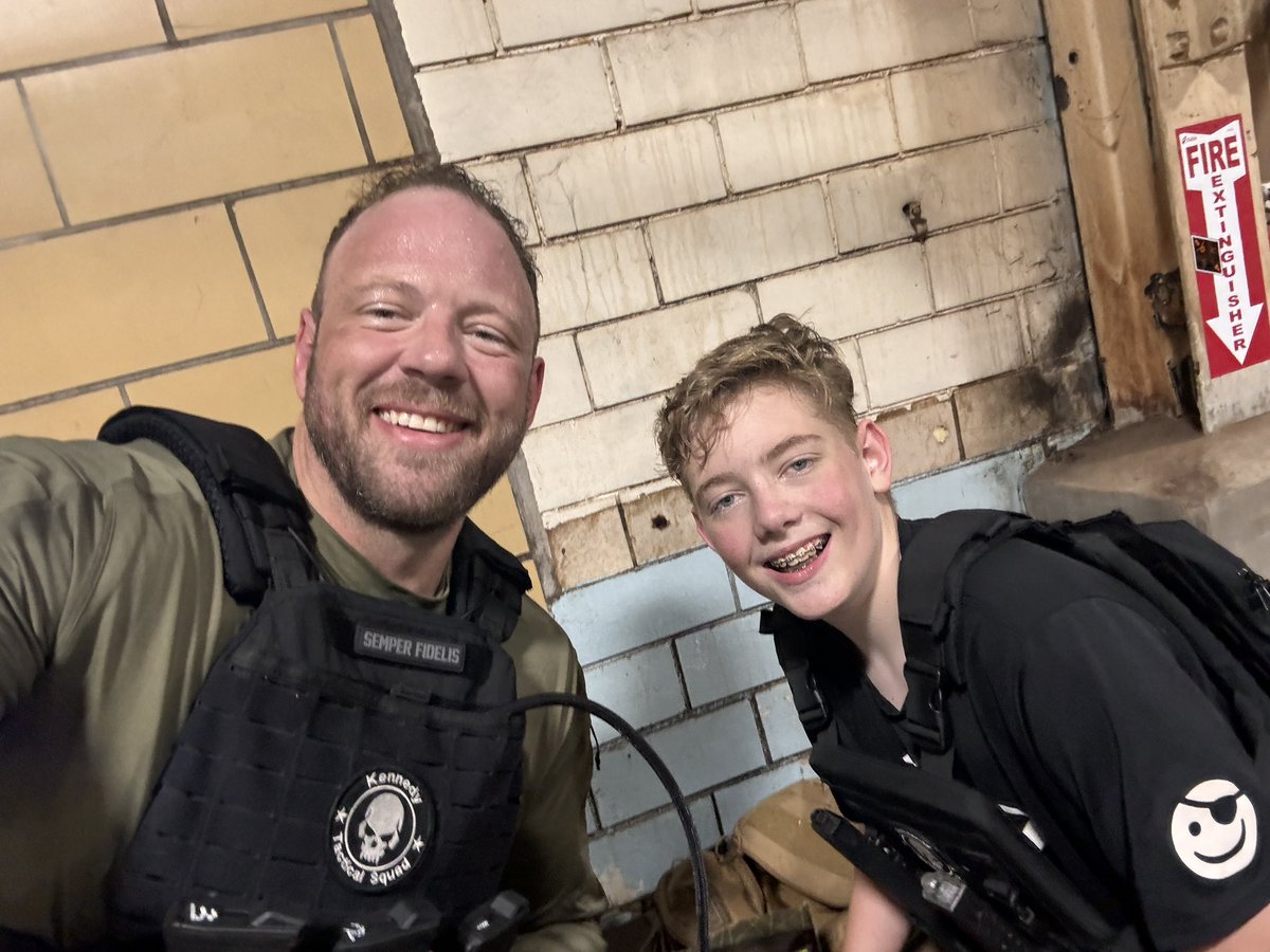 Amazing airsoft day with my boy today. #TeamKennedyFTW