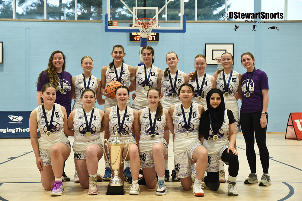 🏆 | Your 2024 U18 Women’s Playoff Champions, City of Edinburgh Kats! 📸 | DStewartSports Photography #SBCFinalFour | #ChangingTheGame