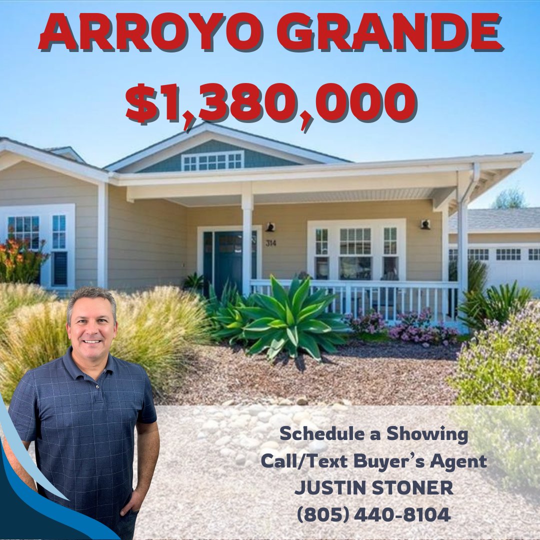 Justin4writing's tweet photo. Modern charm meets Village lifestyle! 😍 Fall in love with this move-in ready Arroyo Grande home - open layout, chef's kitchen, private garden &amp; more! Plus, walk to shops &amp; dining. 🏡🛍️☕️ #AGliving #homeforsale https://t.co/R85CfnKZ0O https://t.co/AygWcR8VPD