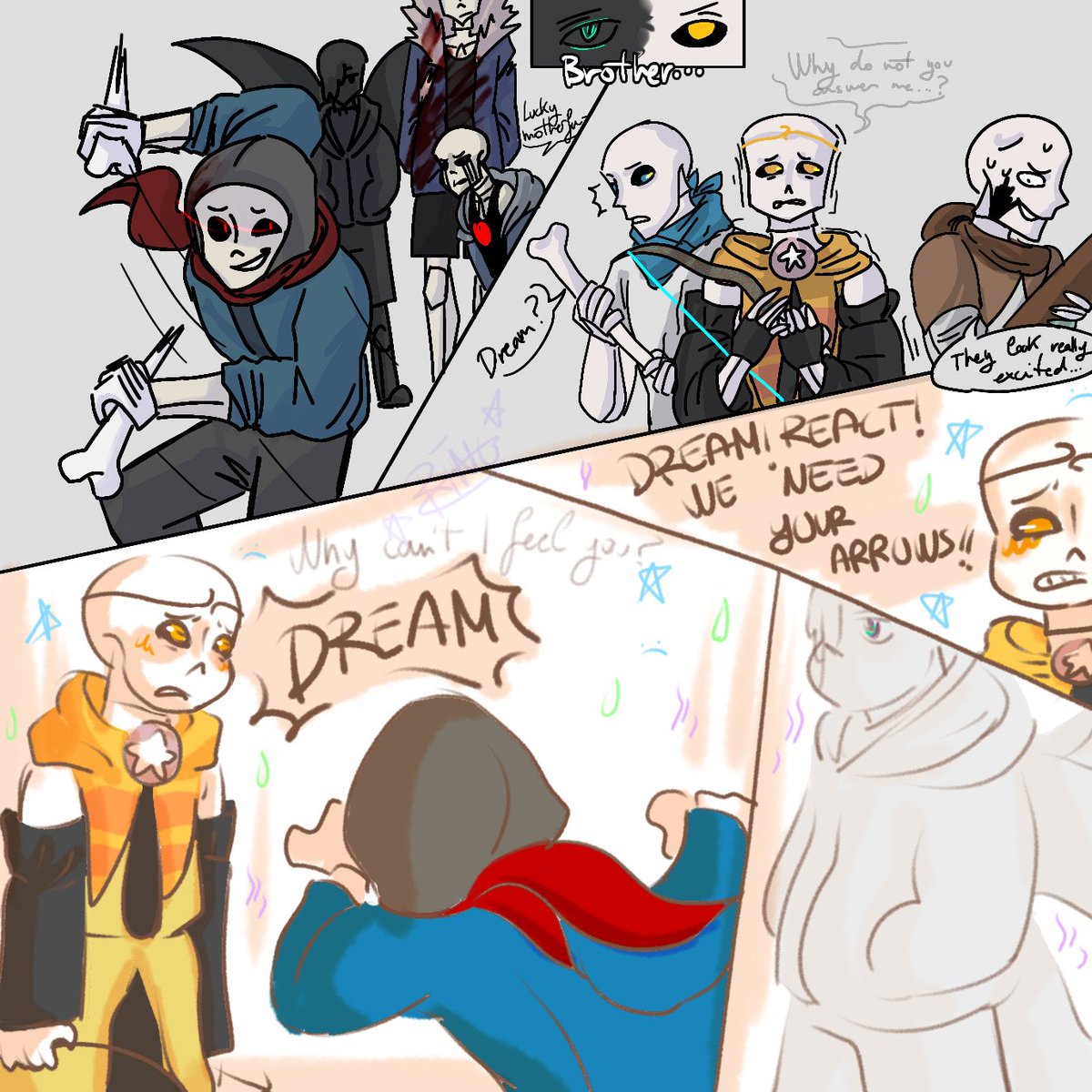 The Star Sanses vs the Bad Guys (Part 4/???) #Undertaleaus #Starsanses #Badguys #Inksans #Dreamsans #Swapsans #Dustsans #Nightmaresans #Horrorsans #Killersans