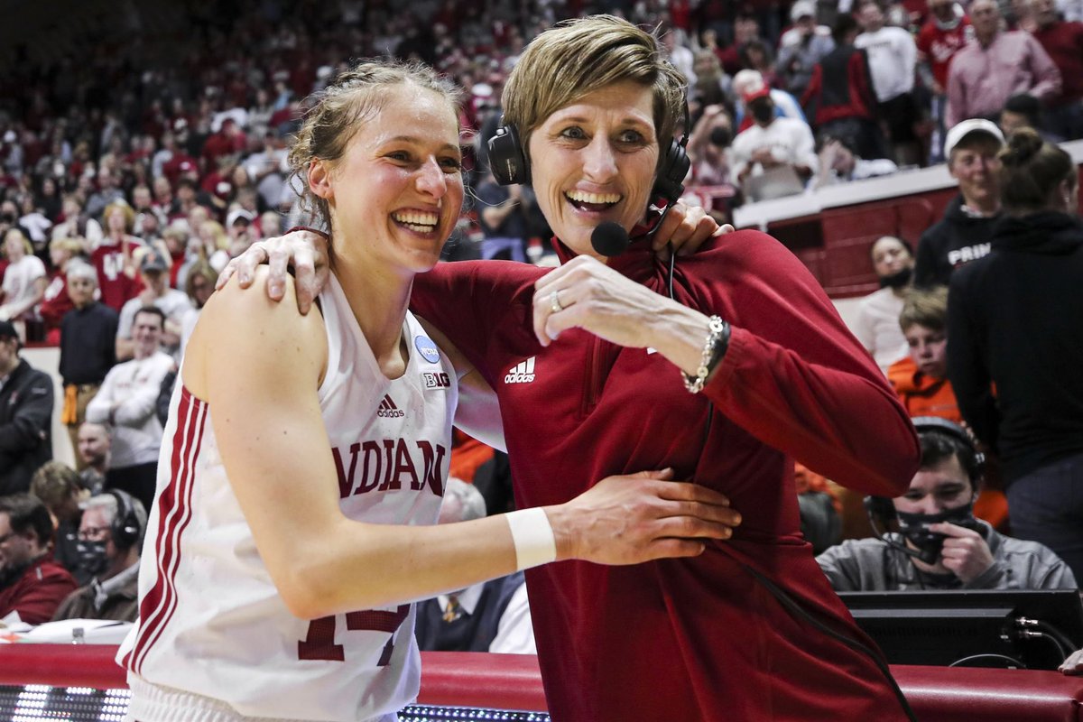 Happy birthday coach❤️❤️ thankful everyday to be apart of our program because of the leader you are to all of us. You inspire and challenge me to grow, work harder, love more, and to always have faith. It has been a true blessing to be a Hoosier. Love you coach! <a href="/TeriMoren/">Teri Moren</a>