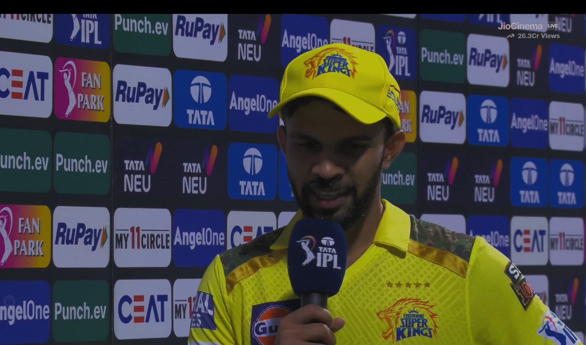 Ruturaj Gaikwad 🎙️

As long as Rohit Sharma is at the crease, every total is chaseable. So, we tried to keep him more at the non-striker's end. He only faced 13 balls in the last 7 overs, and we won the match there.

Salute to CSK for such strategy. 👋