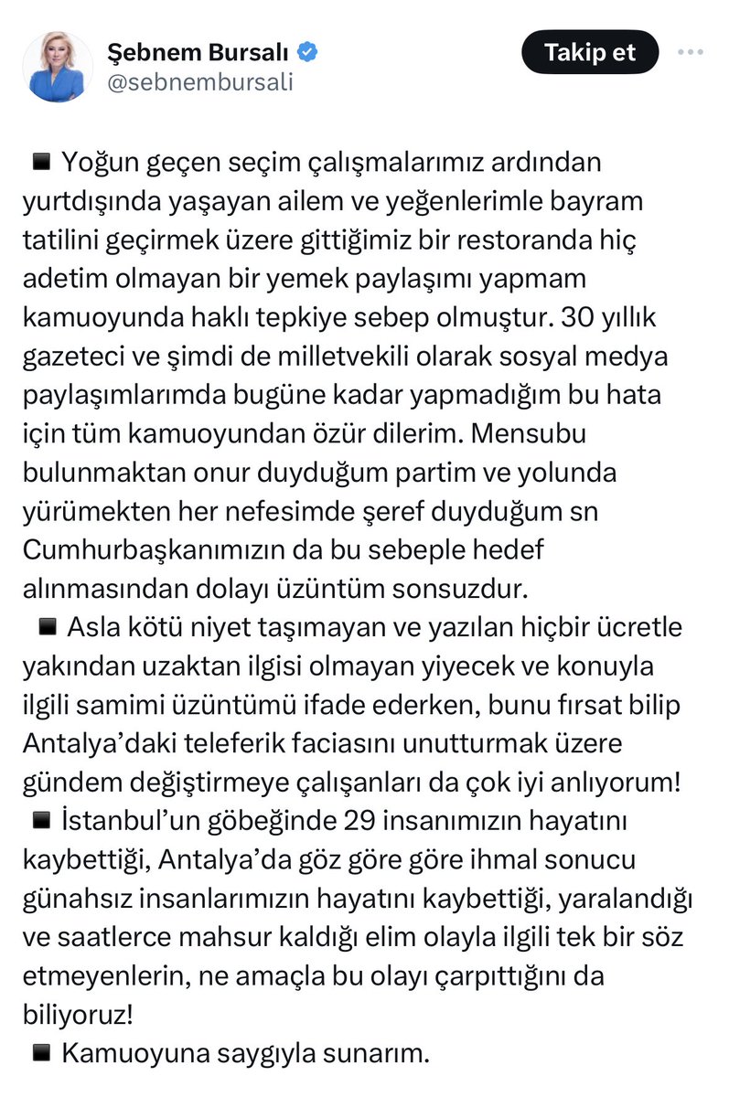 Sadece özür dilemek neden yetmiyor? Kimsenin işi gücü yok, yaptığınız şeyleri çarpıtacak? Çarpıtmalara fırsat vermeyin? Hala insanlara aptal muamelesi yapılıyor. Çok trajikomik bir açıklama.