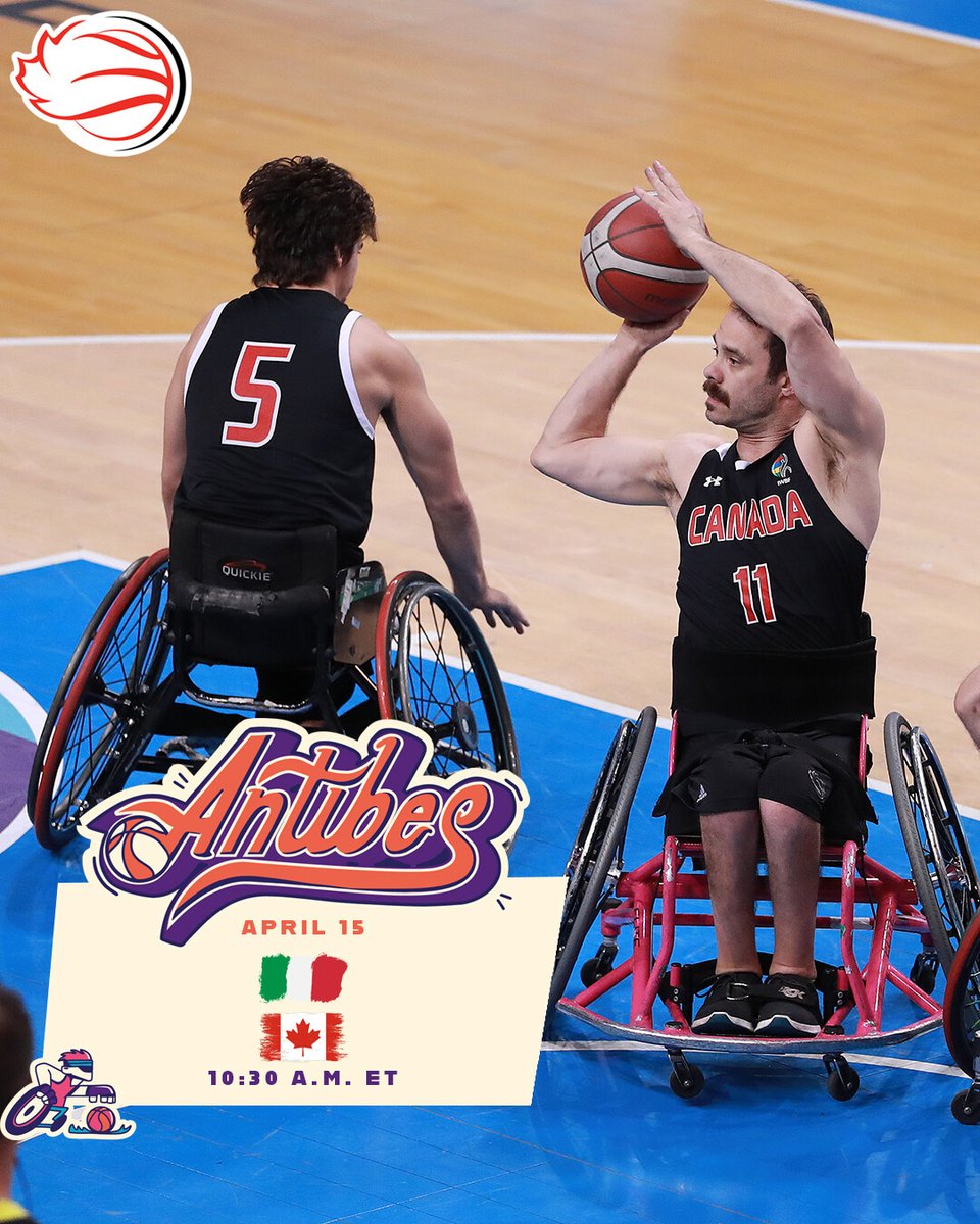 🚨Schedule update🚨 Canada wraps up the Men’s IWBF Repechage tournament against Italy on Monday at 10:30 a.m. ET. A victory earns a spot in the Paralympic Games. #roadtoparis2024 | #LastChanceforParis 📷: Grégory Picout/Fédération Française Handisport