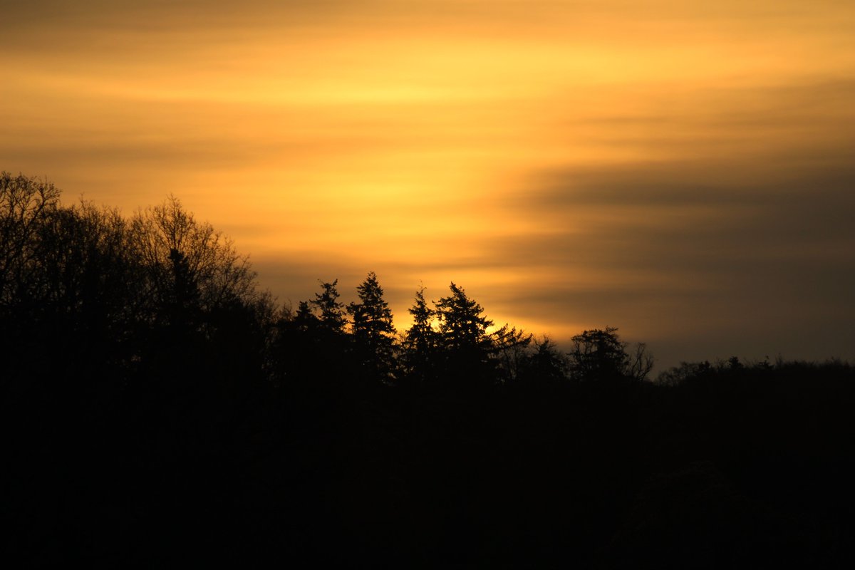 Crescent Moon and pre sunrise by the river..