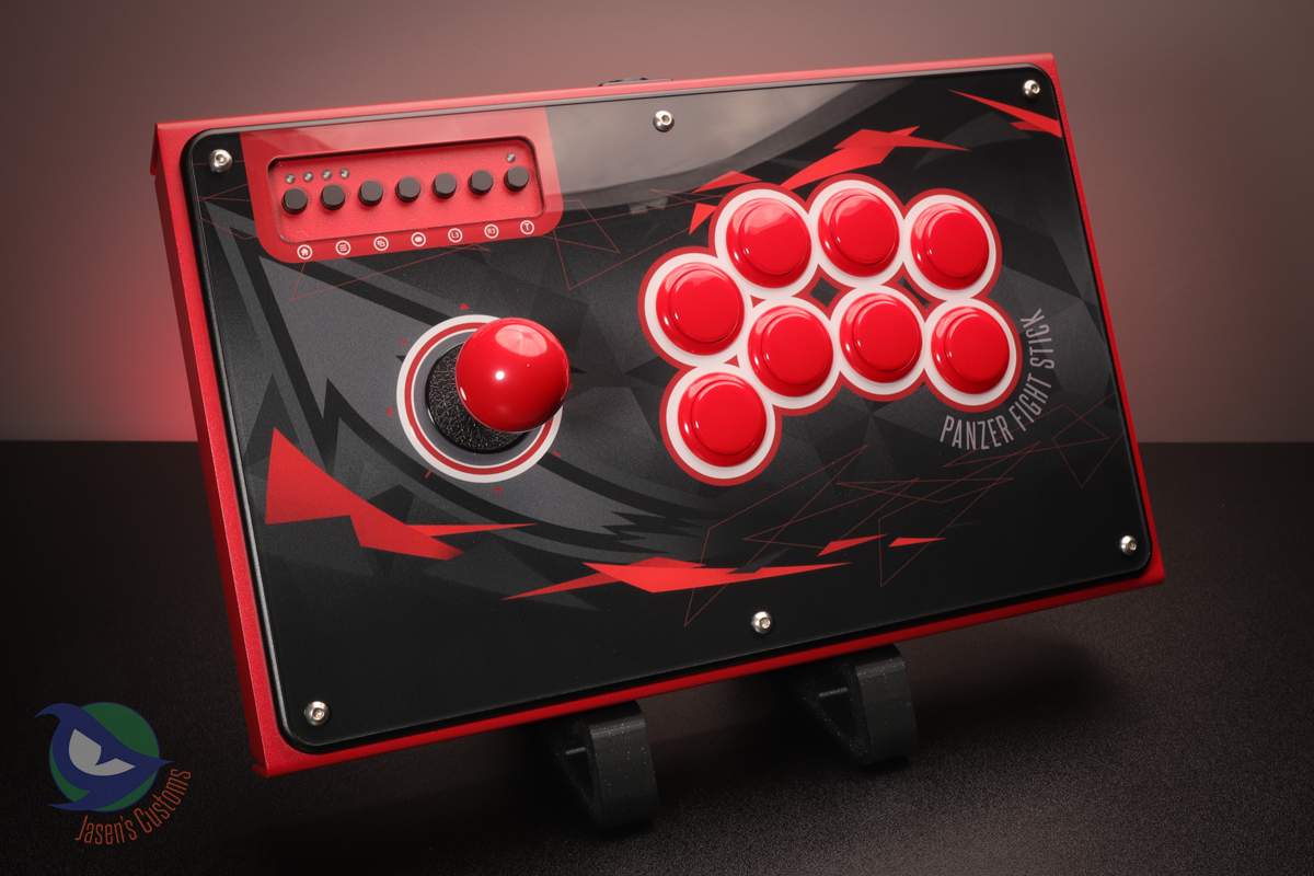 JasensCustoms's tweet photo. Finished this sick #PanzerFightStick build on stream! It is available for sale today: https://t.co/qxVIo0wwqh

Features @brookgamingfans #Fusion PCB for simple PS5 and last gen support, the new @sanwadenshi #JLX Adjustable Lever, and some awesome #printedplexi artwork. https://t.co/7x0faL5ruY