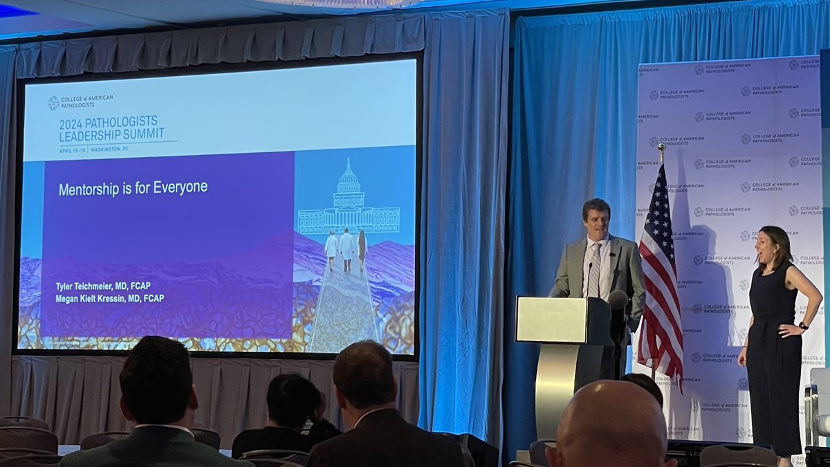 Mentoring IS for EVERYONE! Drs. Kressin and @PathTyler teach us mentoring pearls this afternoon @Pathologists #PLS24 #SetThePath24 @CAPDCAdvocacy