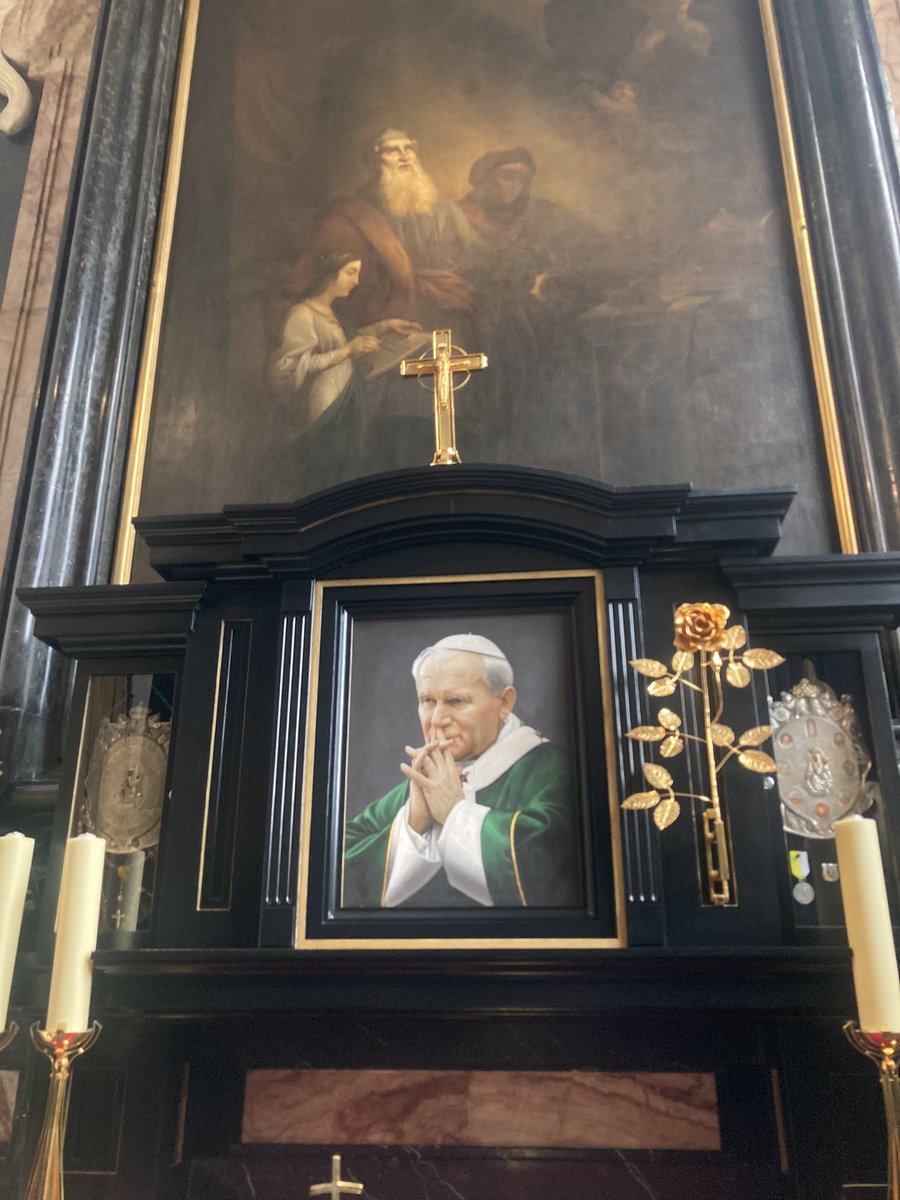 benedictrogers's tweet photo. And in the Chapel of Saint John Paul II, I lit candles and prayed for #HongKong, #Uyghurs, #Tibet, #China, #Taiwan, #NorthKorea, #Myanmar, #Ukraine, #Israel, #Gaza and the world - and asked #StJPII to pray for us, the world and, among that long list, to pray to #FreeJimmyLai https://t.co/zhxFwh5mga