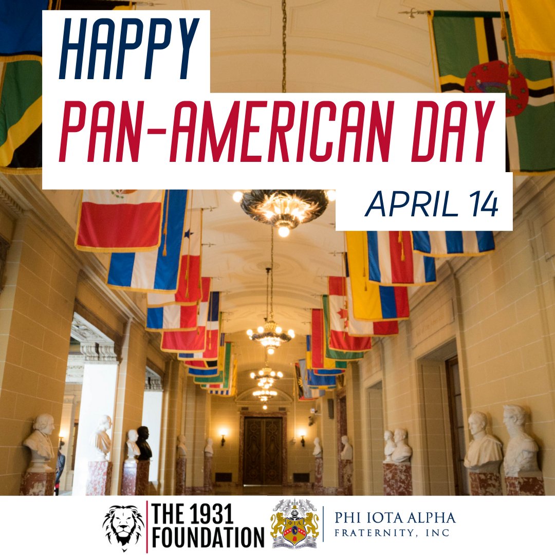 Celebrate #PanAmericanDay on April 14! Join us for the #DayofGiving with @PhiIotaAlpha and The 1931 Foundation. Support education and emergency relief for Latino leaders. Make a difference today! 

givebutter.com/PanAmDayofGivi…

#PhiIotaAlpha #DonateToday #PanAmericanism