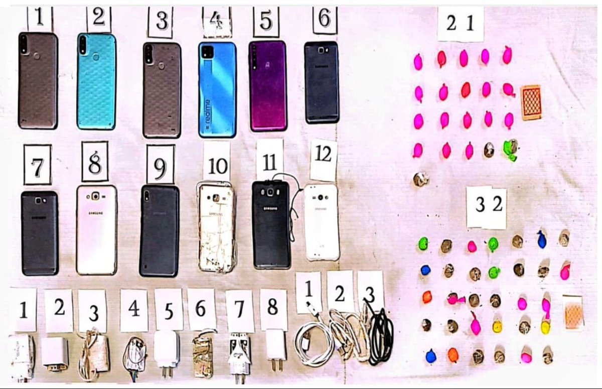 PatoBullrich's tweet photo. PRESOS INCOMUNICADOS 

Estos 18 celulares los secuestró el SPF cuando intentaban ingresarlos a una cárcel en Mendoza.

Ni la droga, ni los celulares llegan a los presos. 

Cárceles blindadas para seguridad de los argentinos de bien. https://t.co/k4yShm00Ky