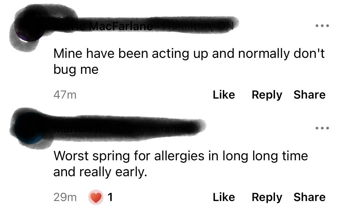Posted on my local Nextdoor, I would say something about how to help with their “allergies” 
#N95 and #airpurifiers but I’ll just be told to stop “fear mongering” and “move on” 🙄 why prevent these things when we can suffer and complain. #SARSCoV2 #CovidIsAirborne #CovidIsNotOver
