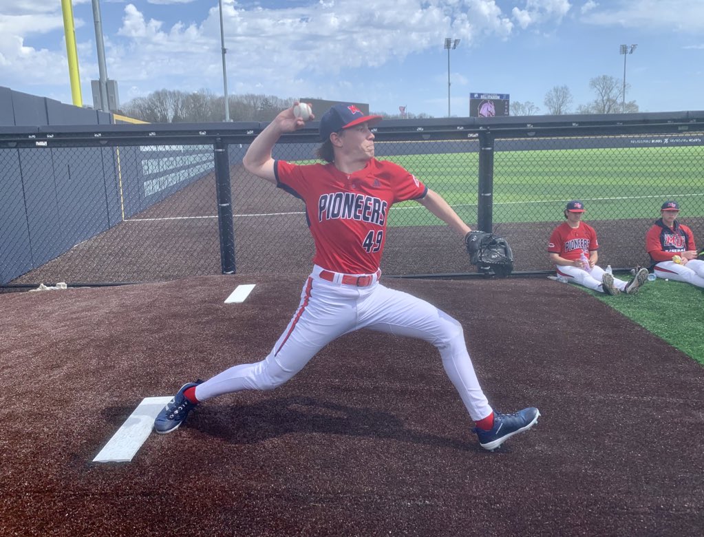 BaseballMaloneU's tweet photo. Game four is under way here at TFO Partner Field at Lenda and Glenda Stadium 🚩⚾️ !! Freshman #49, Ben France is taking the ball for Malone 🚩⚾️ !! #uncrustable #paris #ouioui https://t.co/57uruDrSZK