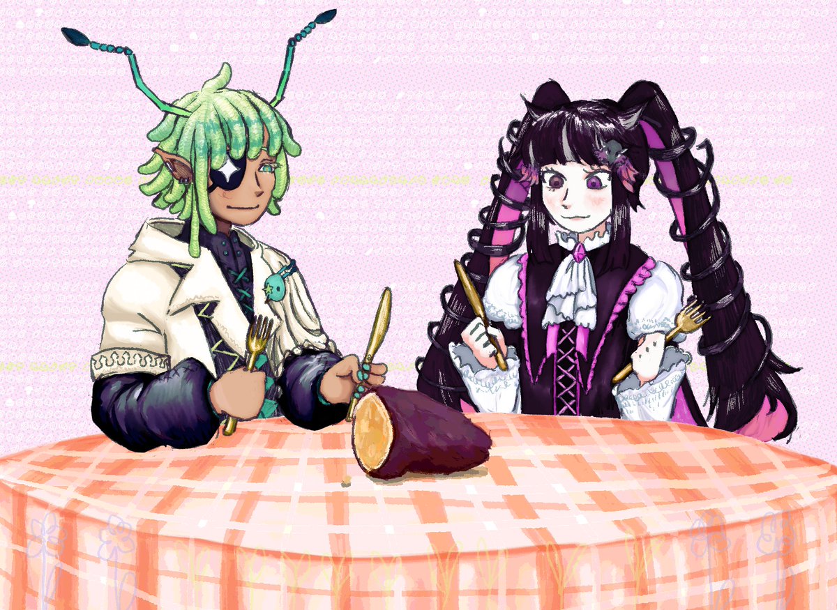 SweetFloatCH's tweet photo. Yam Dinner🍠
Art by Isiayami!
#SweetFloART https://t.co/aS1w4LzN35