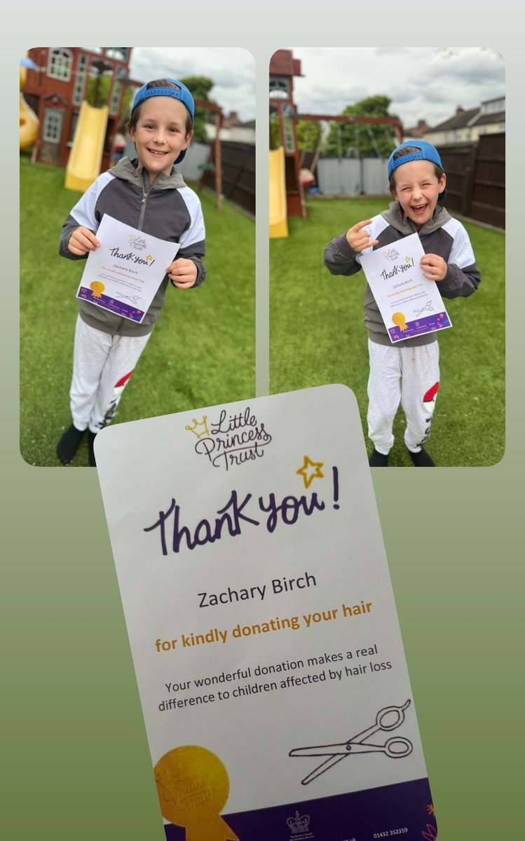 Update from Zachary:
Thank you everyone! So far we have raised £745! 🤩 
I’m looking forward to showing my teachers and for my friends to see my new hair tomorrow. 💜
Still time to donate: gofund.me/4daf0eb3
Thank you!!! 💜🥰🙏🏻👏🏻👍🏻
