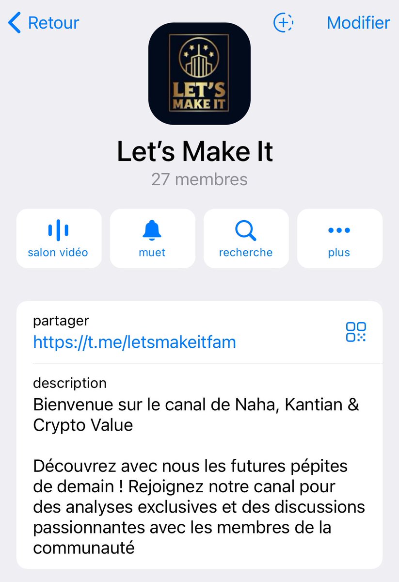 LIArchitecte's tweet photo. 🚨Lancement de LET’S MAKE IT sur Telegram ( totalement gratuit )

Je vous invite à rejoindre ce groupe privé, 100% basé sur la recherche de projets à faible capitalisation

Je me suis associé à @kantianlowcap et @Crypt0Value pour créer un canal premium qui vous donnera accès à :

● Analyse de projets
● Analyse de marché 
● Alpha
● Contenu exclusif 
● Canal de discussion privé

Lien en commentaire 👇