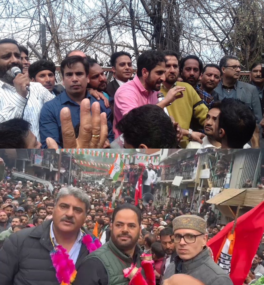 10th March 2018 - I, along with then colleagues in NC, protesting outside Mehbooba Mufti’s house demanding Lal Singh’s resignation for defending rapists and murderers of 9 yr old Asifa. TODAY - Omar Abdullah campaigning for Lal Singh in Banihal. May God save us from Munafiqeen.