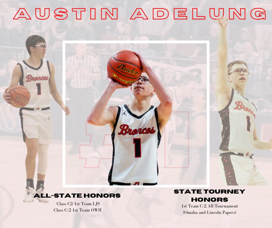 Quiet but Deadly. The Sharp Shooter 🏹
1st Team All-C2 Team 
#1 Austin Adelung