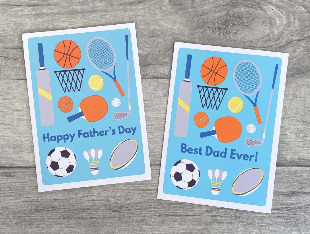 For the organised among you this sporty Father's Day card is now listed in my Etsy shop. You can personalise the message just for him! buff.ly/3VQU1B3 #shopindie #crafthour #ukcraftershour