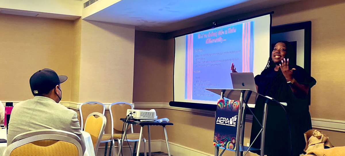 EriqFelix's tweet photo. And my #AERA24 wraps up with brilliance, community, and collective care. Fortunate to learn from @AirealeJoi @HMccambly @RomanLiera @Jesboldt &amp; @JackiePedota as they wrestle with the intractable problems across education through equity-minded organizational learning.

#MimisTime https://t.co/AVlhuSbqHC