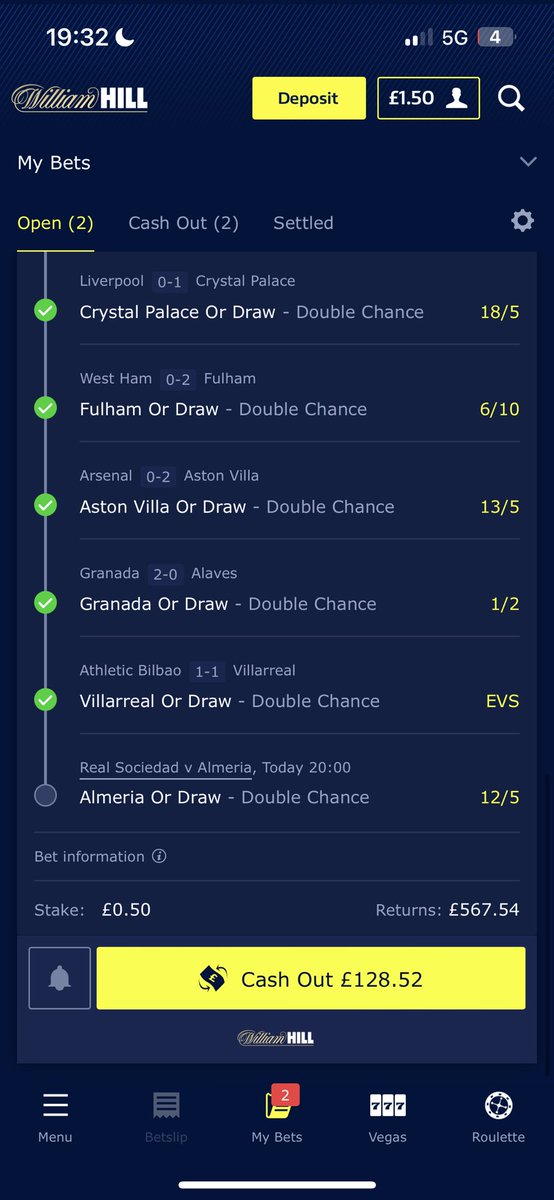ainsleydocherty's tweet photo. @AndyRobsonTips cashout or wait? https://t.co/HVwAqZlZSp