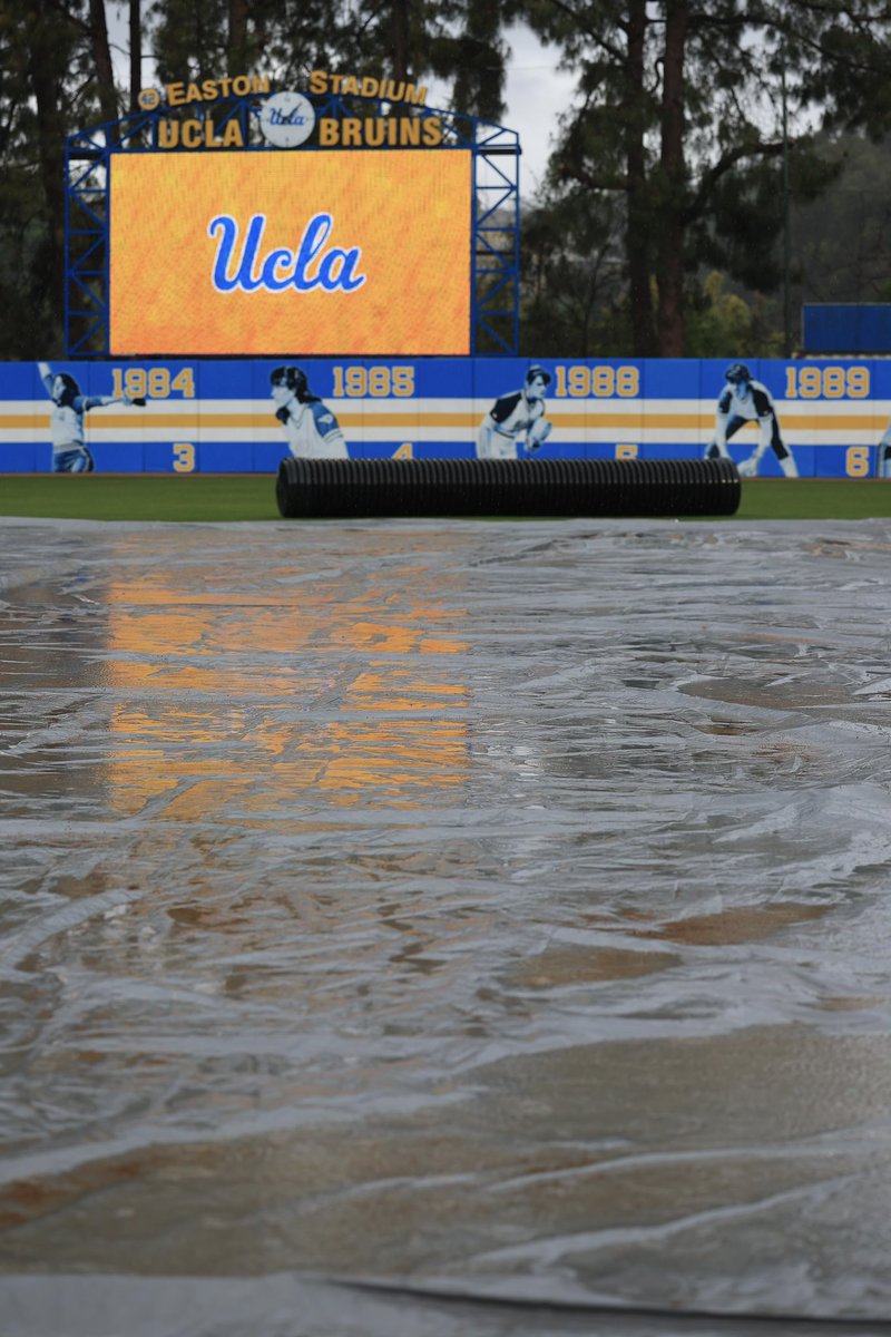 Today’s games at UCLA have officially been canceled due to unplayable field conditions. #GoBears